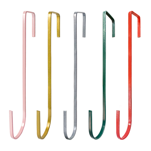 12" /15"Christmas Color Series Wreath Hooks