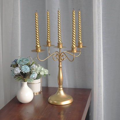 BESPORTBLE Long Candlestick Decorative Candleholder Room Decor 3-Head Taper Candle Stand Tall Candle Holder