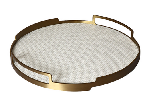 Leather circular tray WL00151.152.153.154