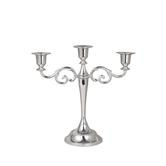 3 arms sliver vintage candle holder WL00023