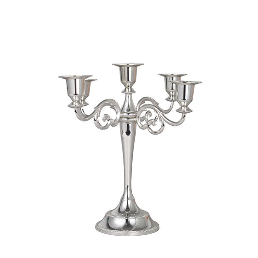 5 arms sliver vintage candle holder WL00024