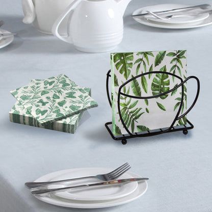 Tea Cup Shaped Metal Napkin Holder