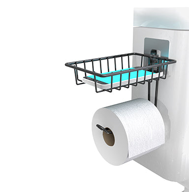 VANLAMNI Toilet Tissue Paper Holder Multi-Purpose Wire Shelf