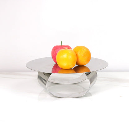 Stainless steel mirrored fruit plate WL00277