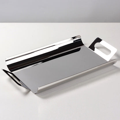 Creative stainless steel rectangular storage tray WL00247