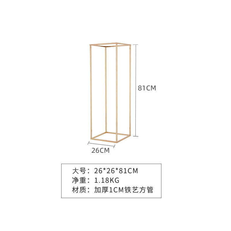 幾何学的にインスピレーションを得た電気メッキのウェディング小道具 9239 