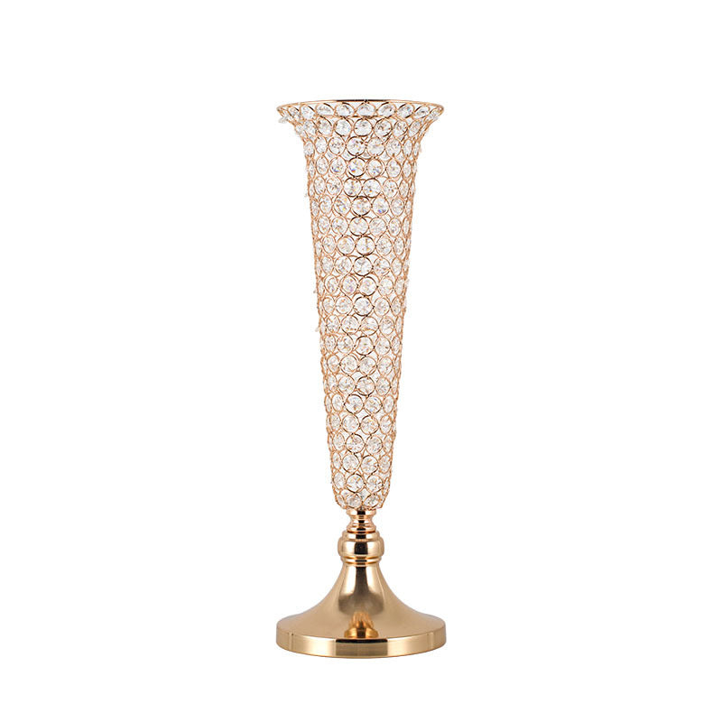 European-style crystal horn-shaped flower decorative ornament  9701