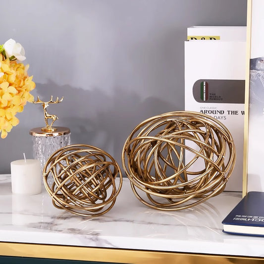 Metal rattan ball ornaments WL00484.485