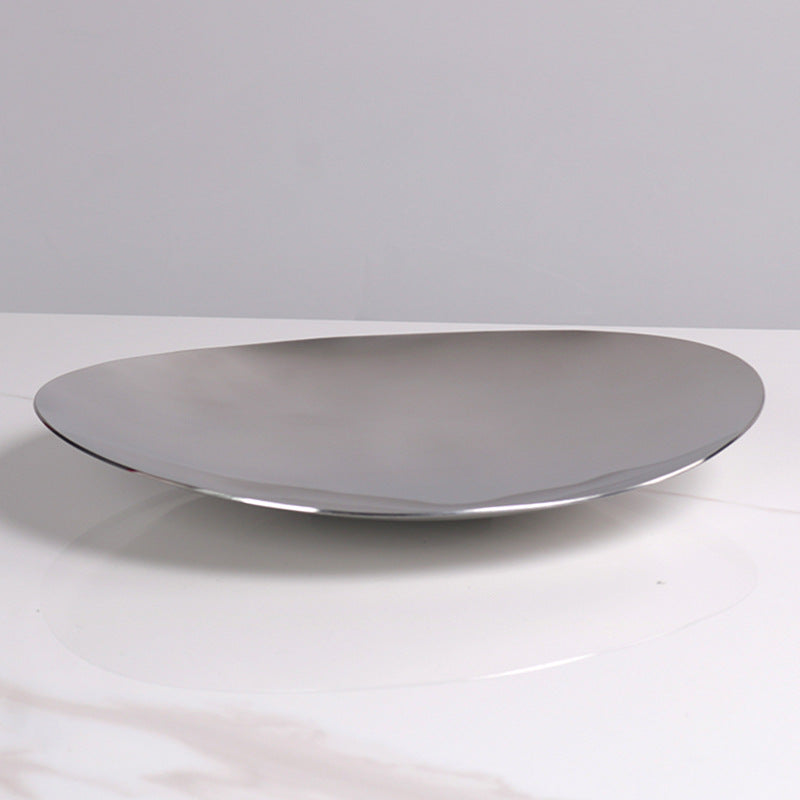 Light luxury metal stainless steel fruit plate WL00272