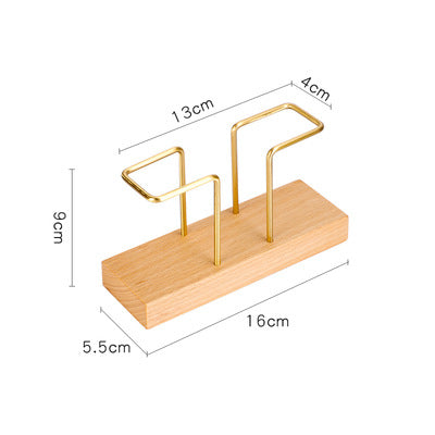 Beech rectangular tissue holder WL00585.586