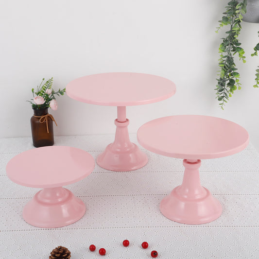 3 pcs Pink Cake Display Stand WL00125