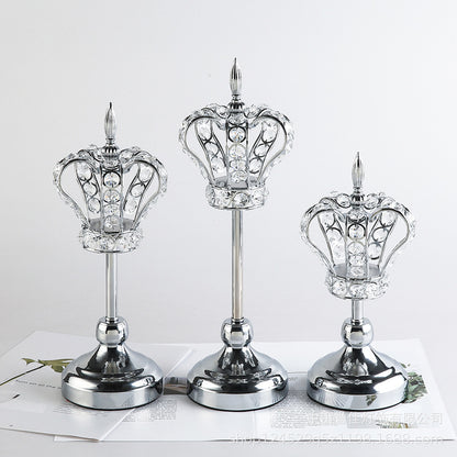 Retro Crown Candlestick Stand WL00375.376.377.378.379.380