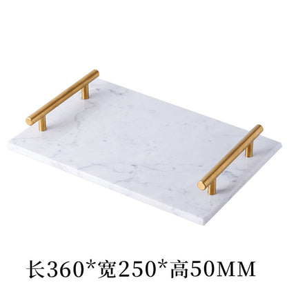 Gold Handle Marble Tray WL00241.242.243.244