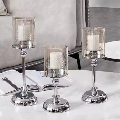 Retro style wax glass candle holder WL00369.370.371.372.373.374