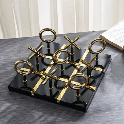 Stainless steel marble chessboard ornaments WL00469.470