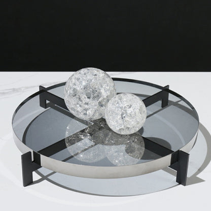 Light luxury metal glass tray WL00179.180