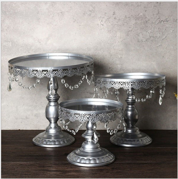 Silver crystal cake rack WL00438.439.440