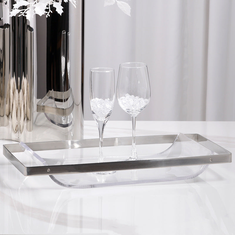 Acrylic transparent tray WL00276