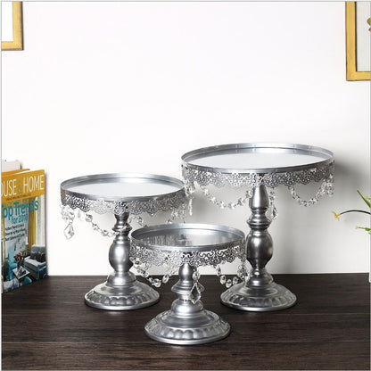 Silver crystal cake rack WL00438.439.440