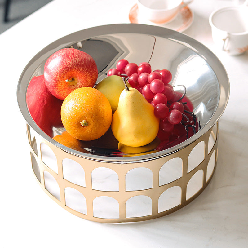 Metal Fruit Plate Snack Dried Fruit Plate WL00236