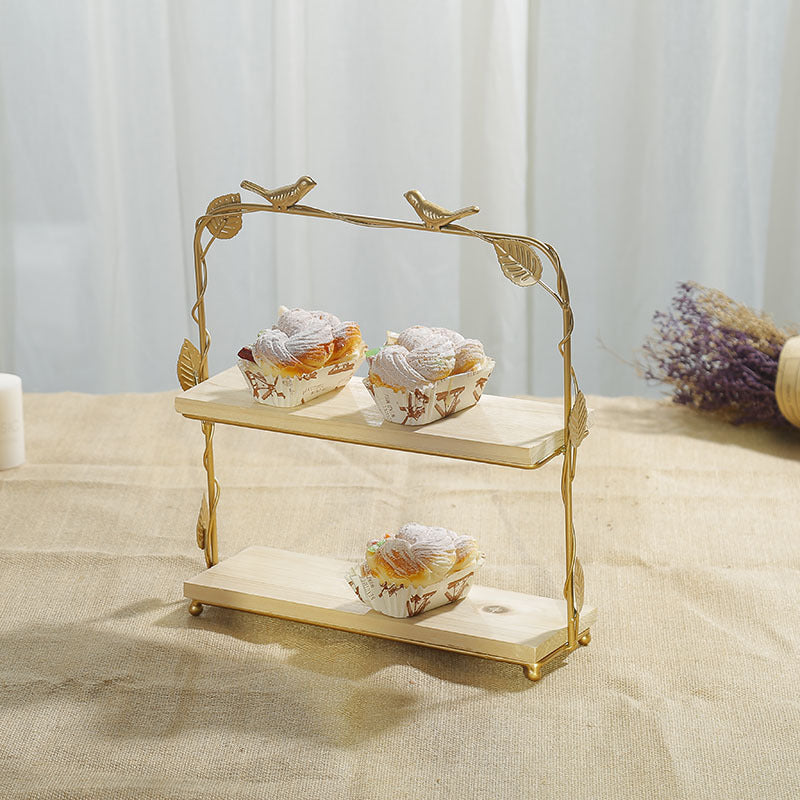 Solid wood multi-layer dessert table display rack WL00415.416.417