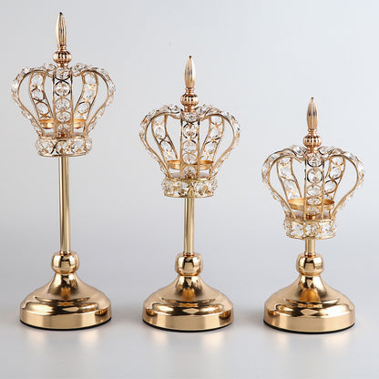 Retro Crown Candlestick Stand WL00375.376.377.378.379.380