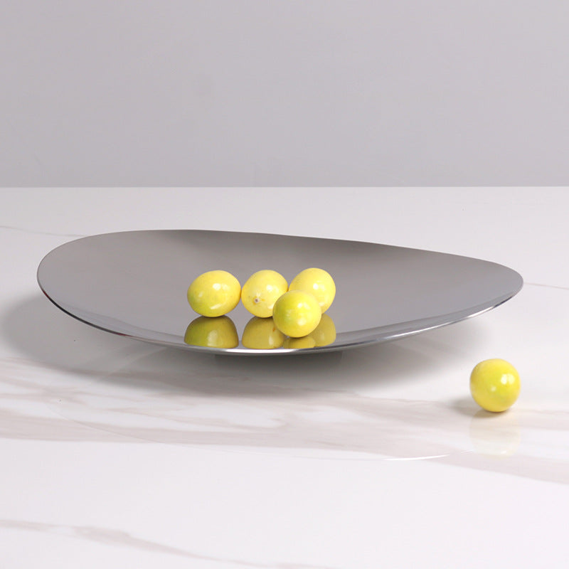 Light luxury metal stainless steel fruit plate WL00272