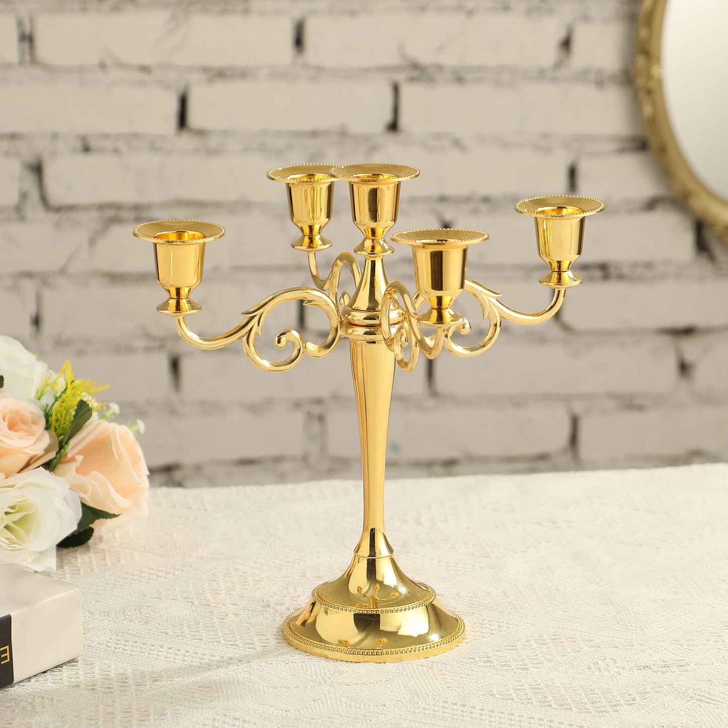 5 arms vintage candle holder WL00022