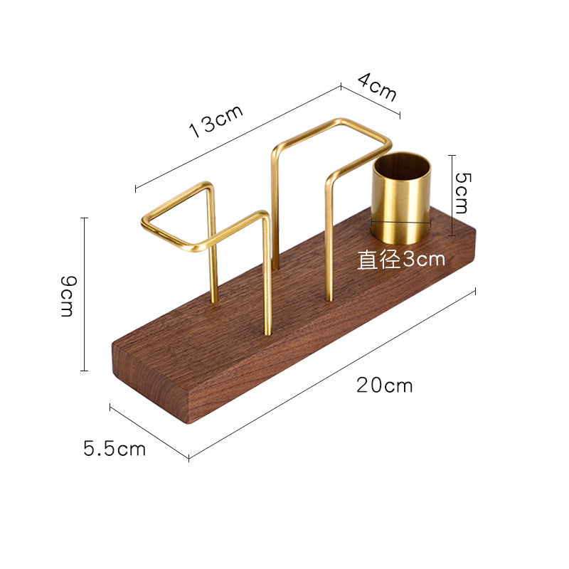 Beech rectangular tissue holder WL00585.586