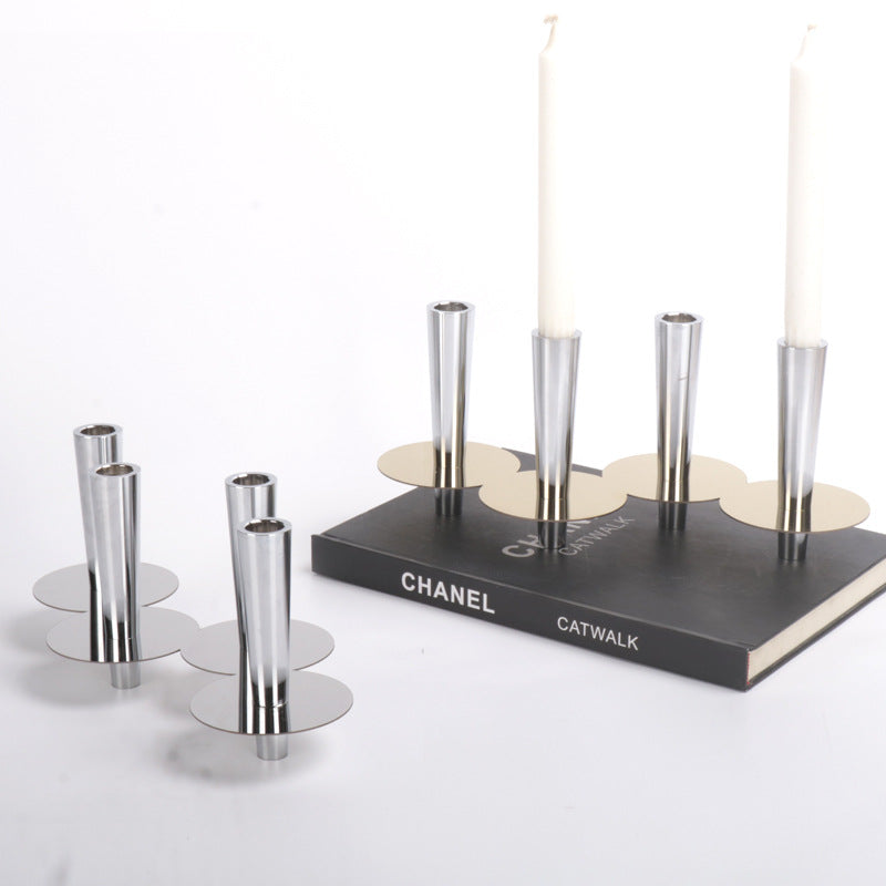 Metal tubular candlestick WL00356.357