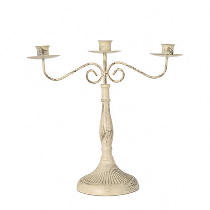 Castiçal longo decorativo, decoração de quarto, suporte de vela cônico de 5 cabeças, suporte de vela alto