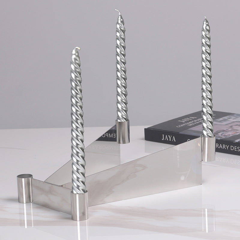 Minimalist modern metal candlestick WL00330