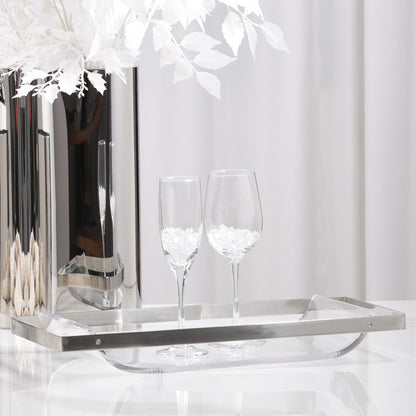 Acrylic transparent tray WL00276