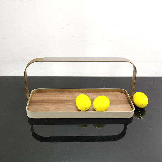 Wooden hand-held fruit tray WL00278