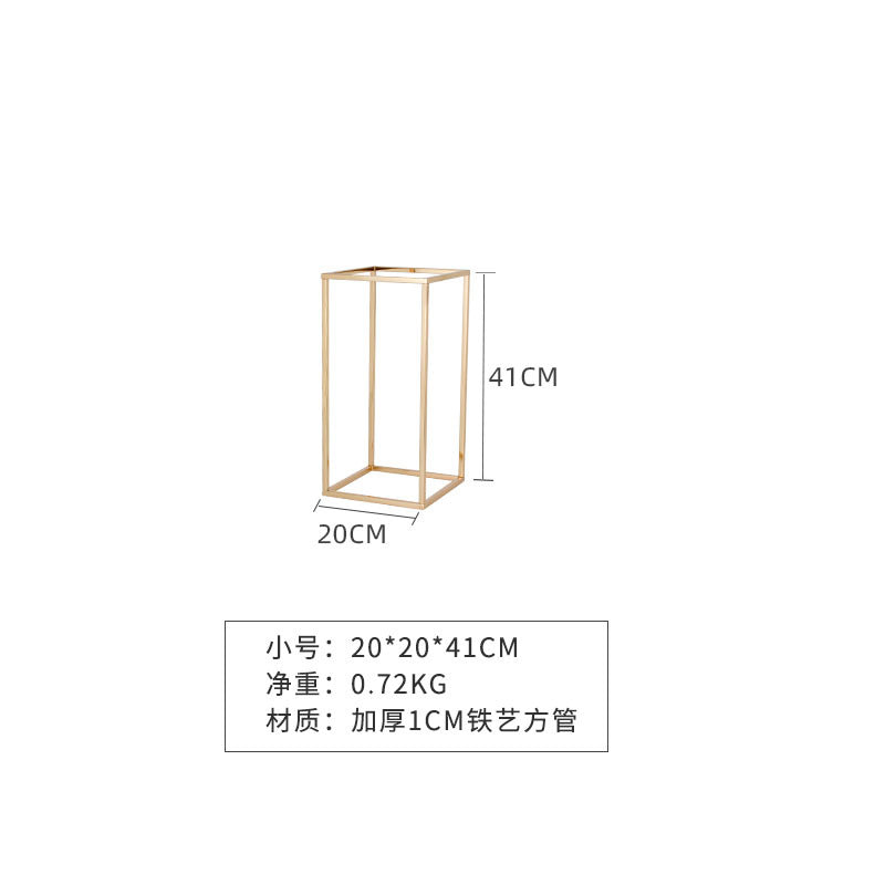 幾何学的にインスピレーションを得た電気メッキのウェディング小道具 9239 