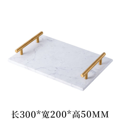 Gold Handle Marble Tray WL00241.242.243.244