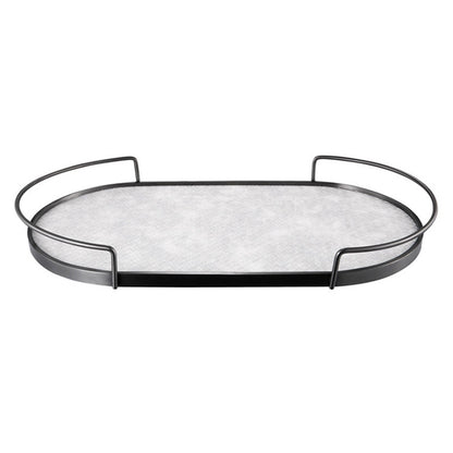 Oval metal tray WL00160