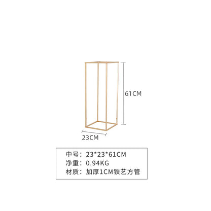 幾何学的にインスピレーションを得た電気メッキのウェディング小道具 9239 