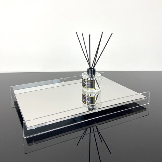 Acrylic metal mirror storage tray WL00177.178