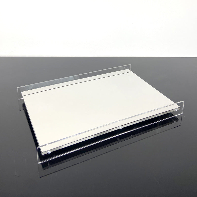 Acrylic metal mirror storage tray WL00177.178