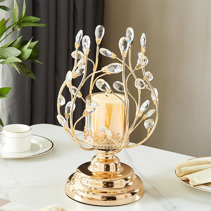 Metal flower shaped candlestick WL00512.513